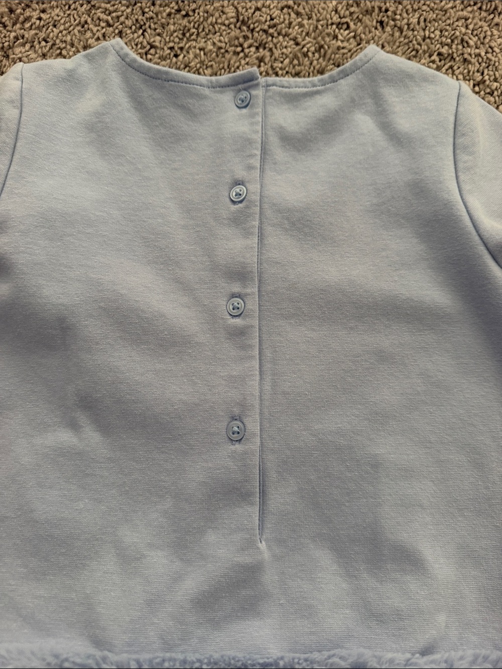 Janie and Jack Pale Blue Faux-Fur Hem Formal Dress - Picture 5 of 5